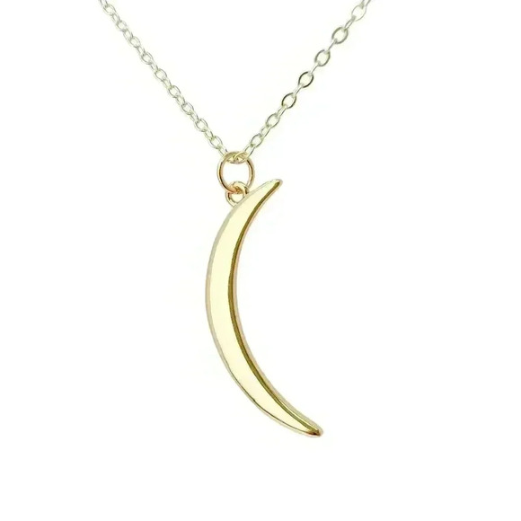 Crescent moon necklace made with love - Picture 1 of 12